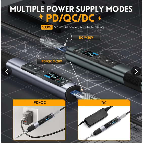 Soldering Iron With Portable Soldering Toolbox From FNIRSI