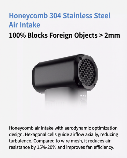 Hibstorm 007 Ultra Violent Turbo Handheld Fan – High-Speed Brushless Turbo Airflo