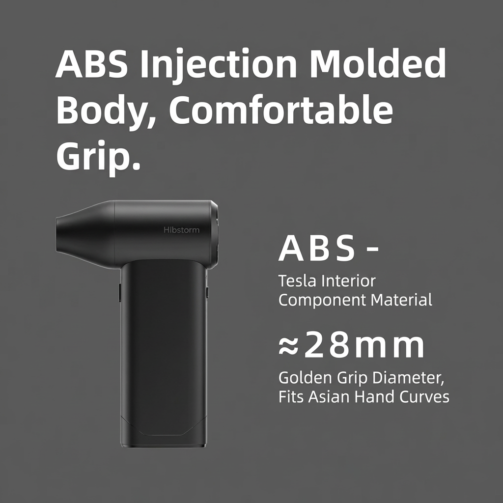 Hibstorm 007 Turbo Handheld Fan - 130000RPM Brushless Motor | Portable Rechargeable Dust Blower for Cleaning, Cooling & Outdoor Use