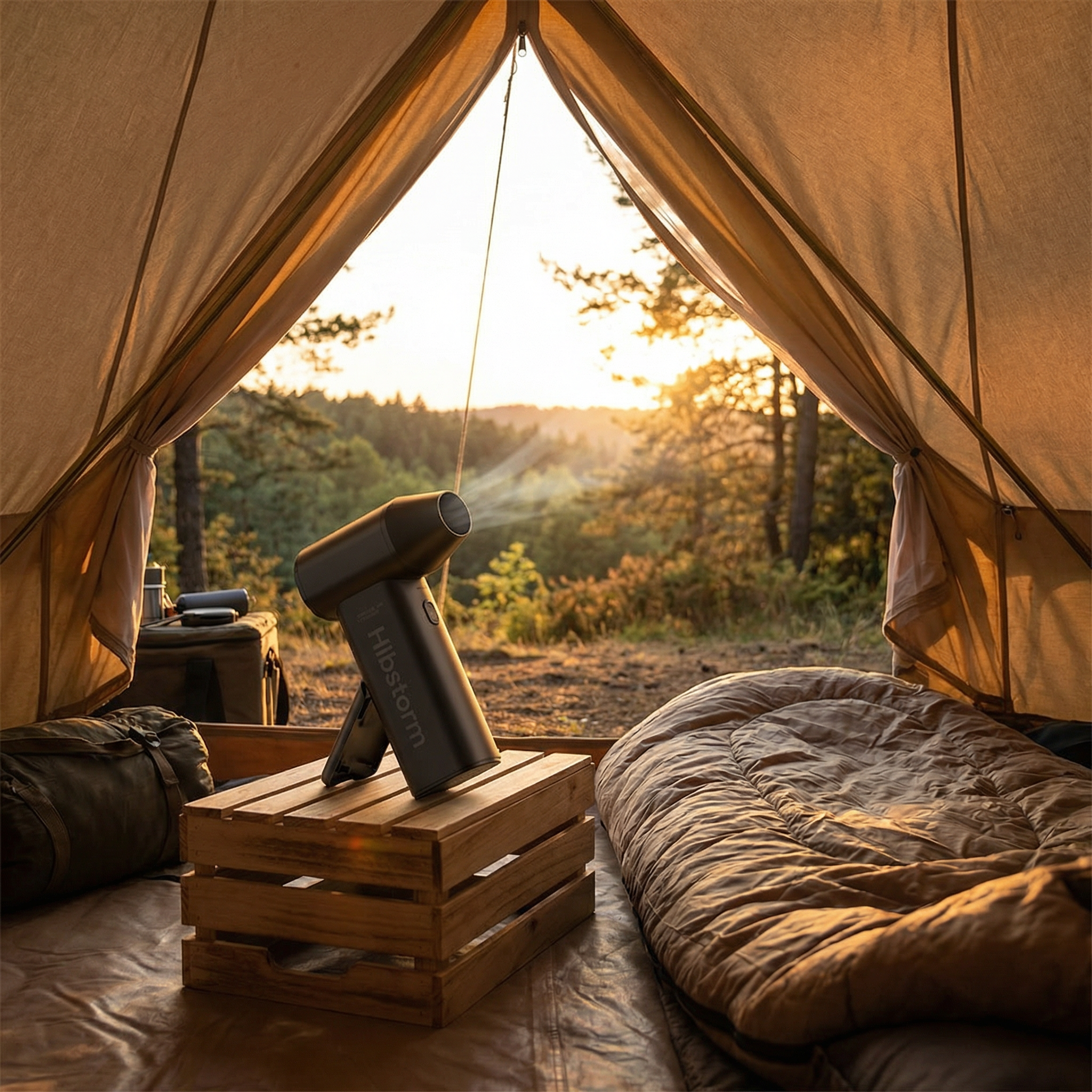 Hibstorm 006 Compact Handheld Fan - 12W Brushless Motor | 228g Lightweight Portable Air Blower for Cleaning, Cooling & Daily Use